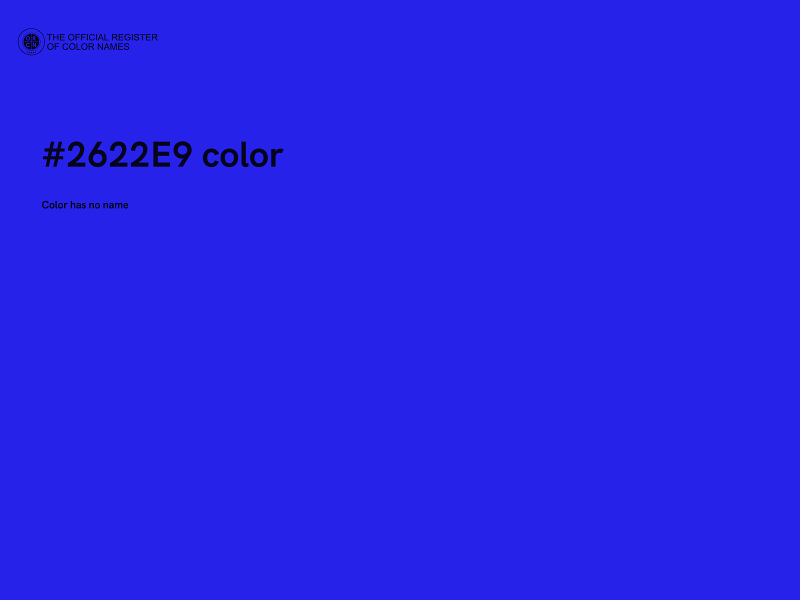#2622E9 color image