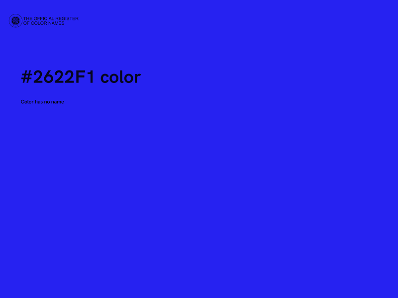 #2622F1 color image