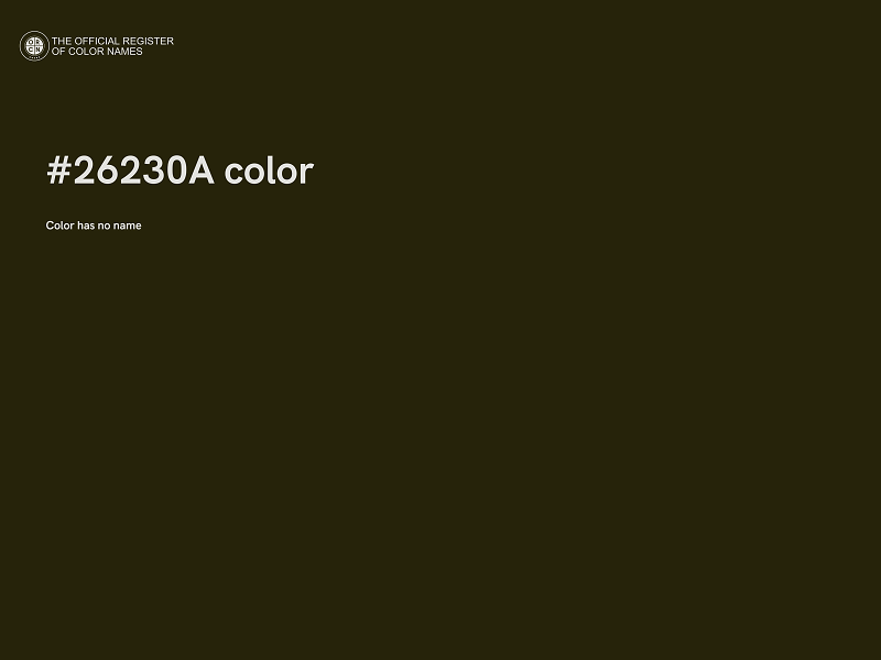 #26230A color image