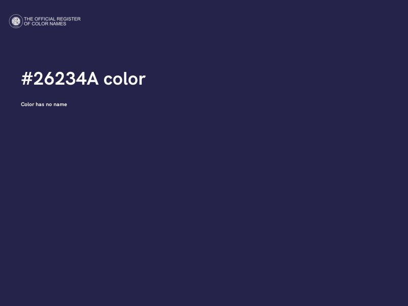 #26234A color image