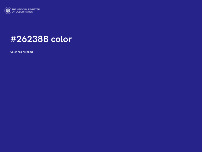 #26238B color image