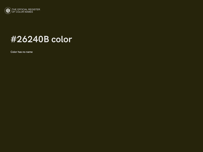 #26240B color image