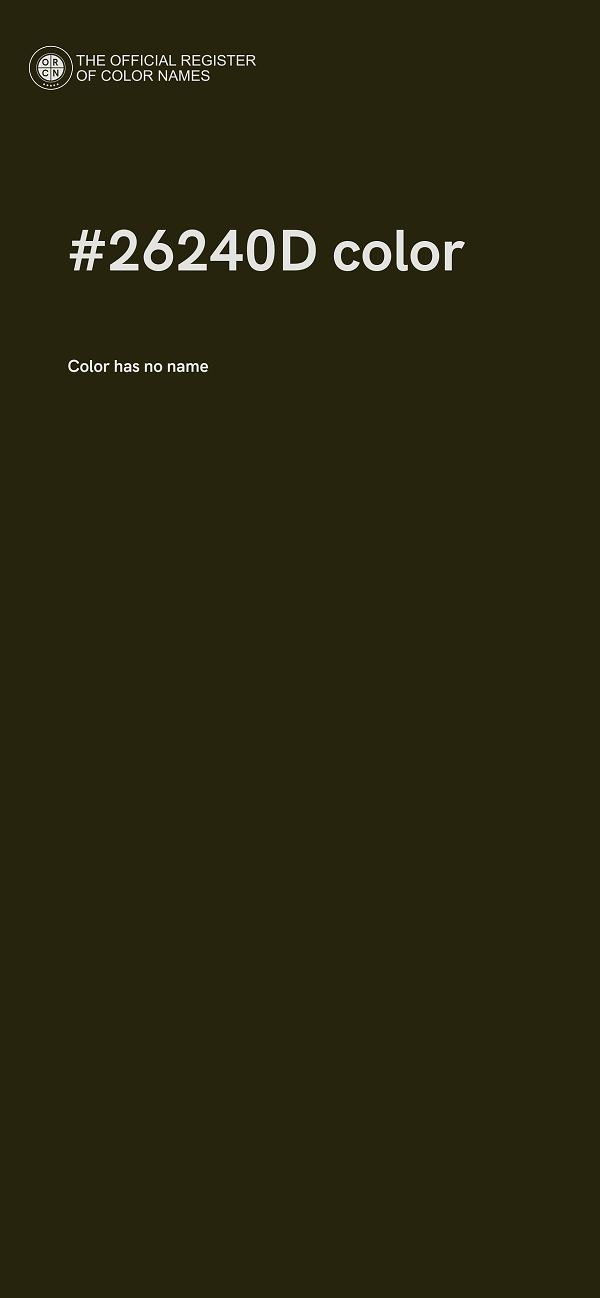 #26240D color image