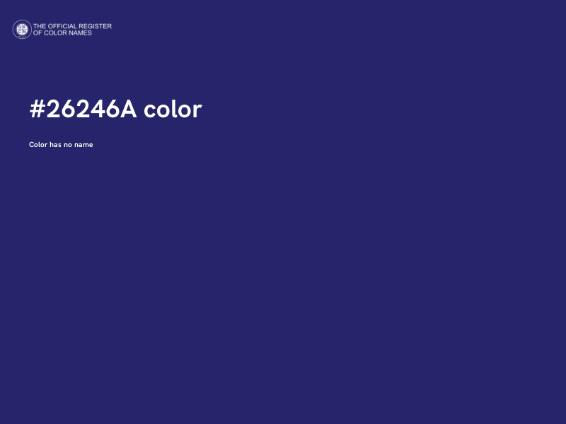 #26246A color image