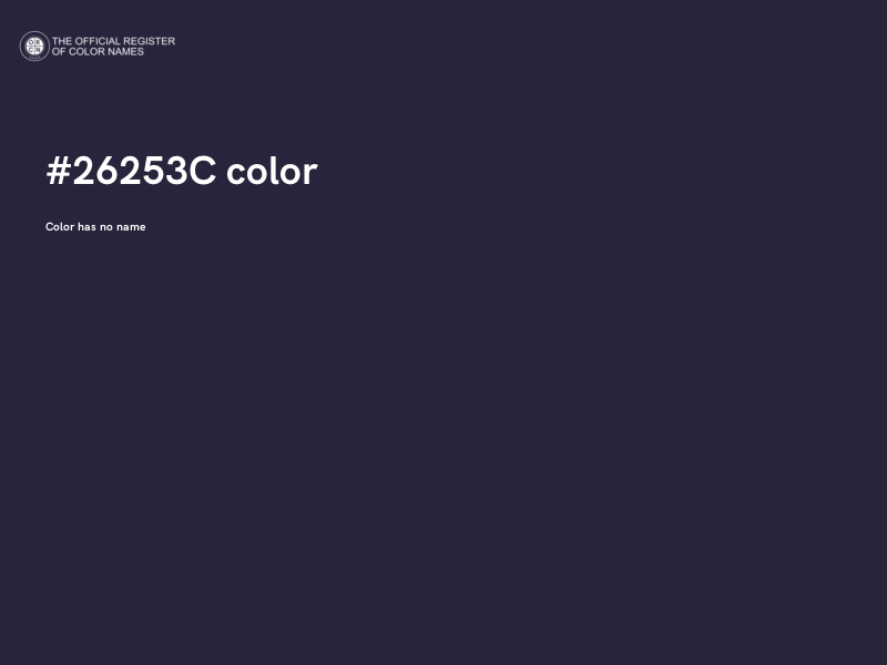 #26253C color image