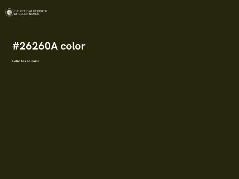 #26260A color image