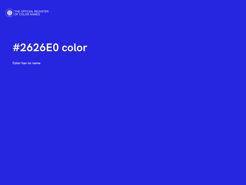 #2626E0 color image