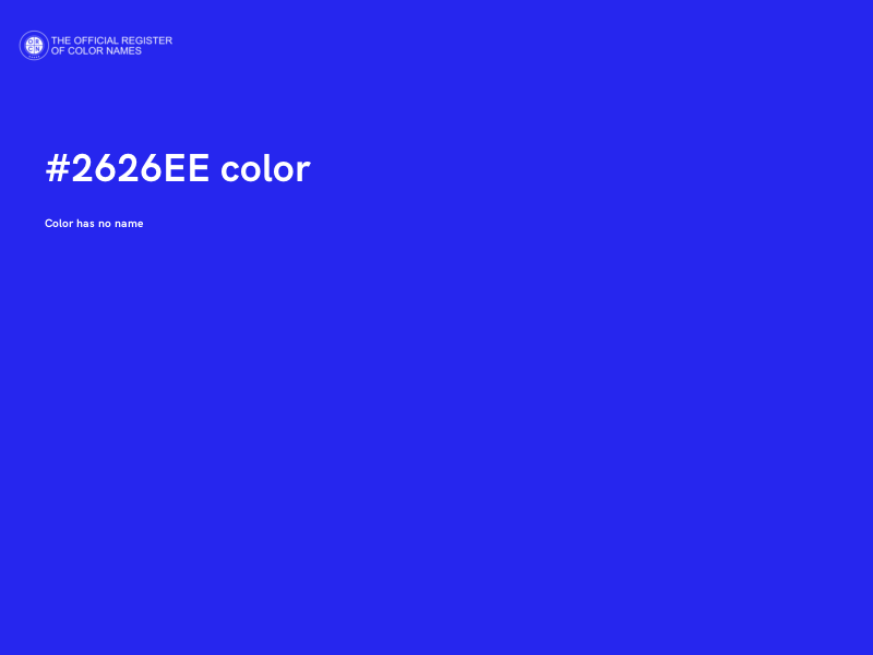 #2626EE color image
