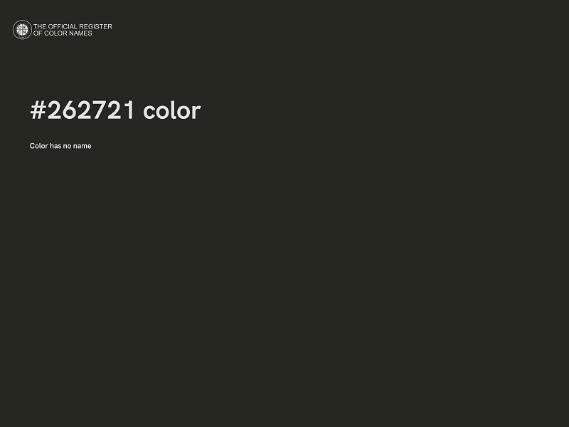 #262721 color image