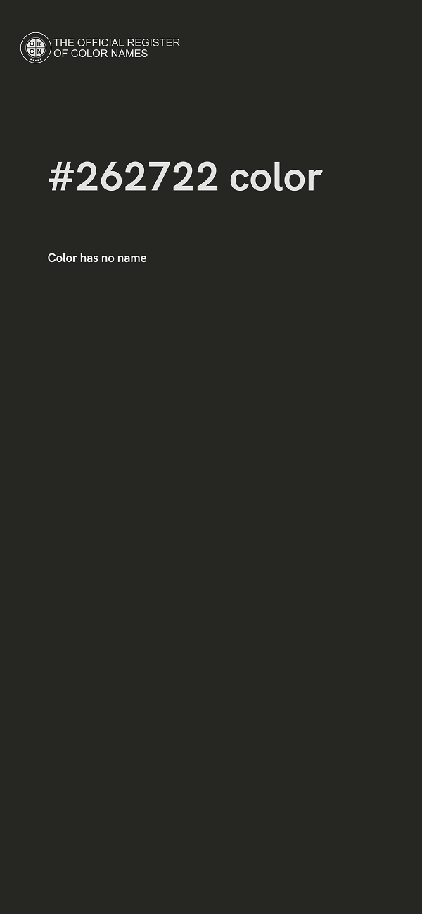 #262722 color image
