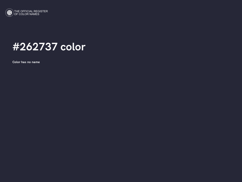 #262737 color image