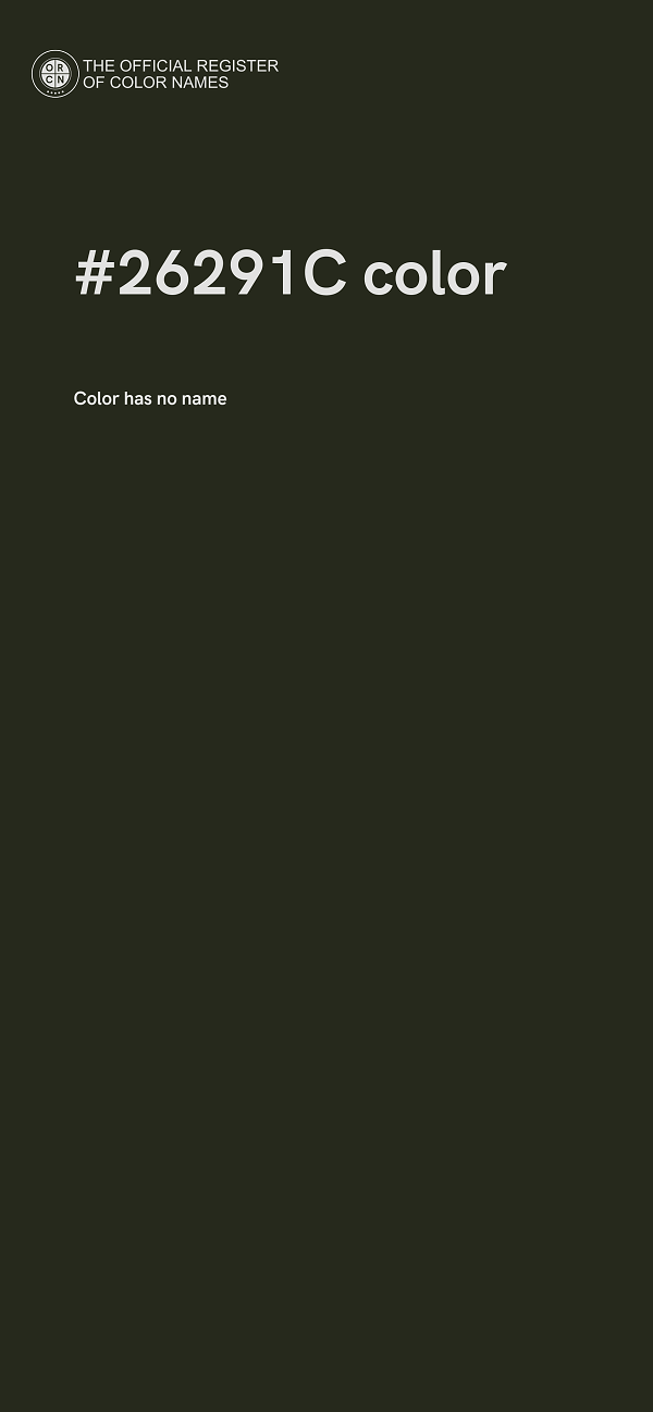 #26291C color image
