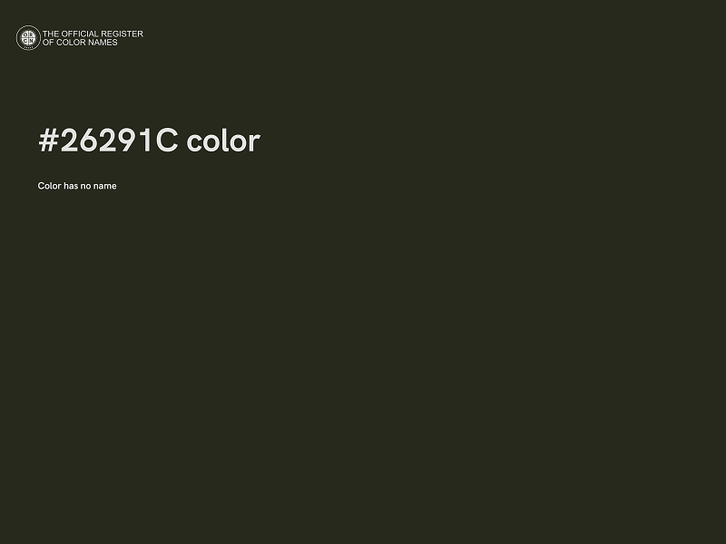 #26291C color image