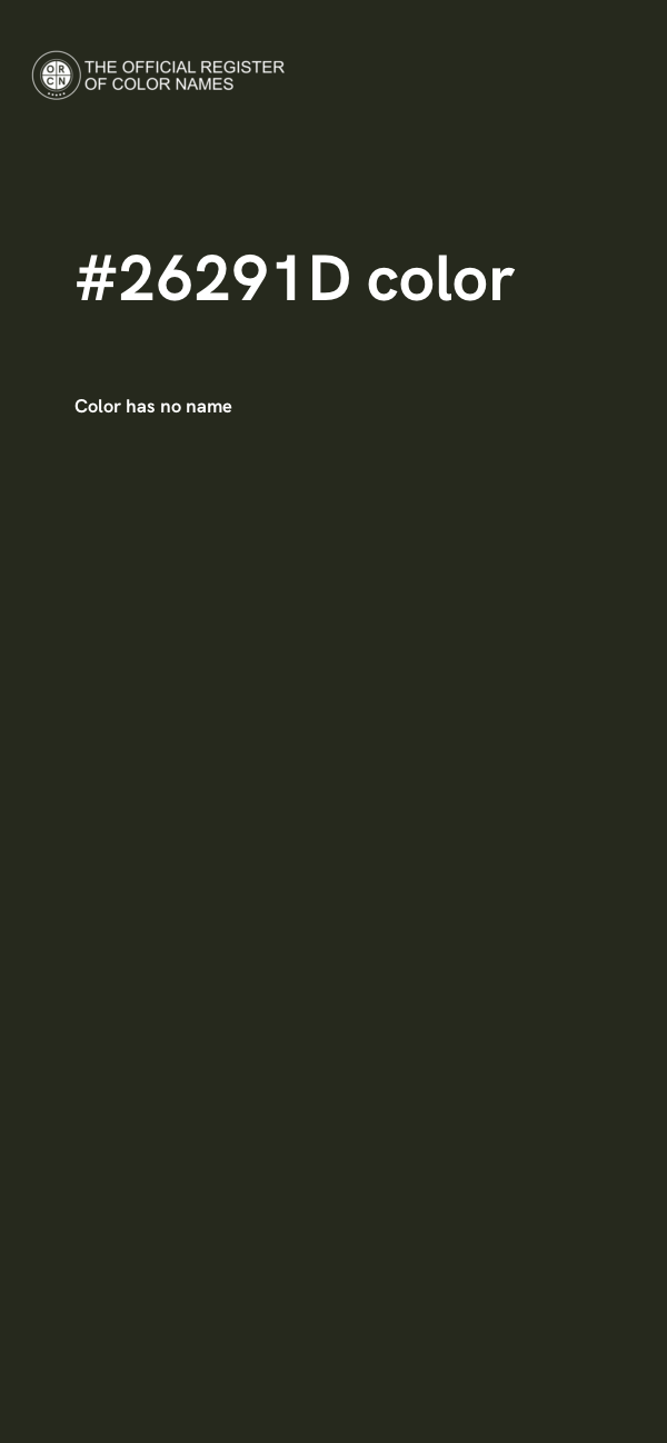 #26291D color image