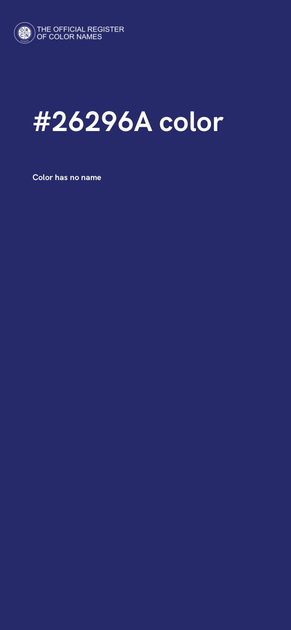 #26296A color image
