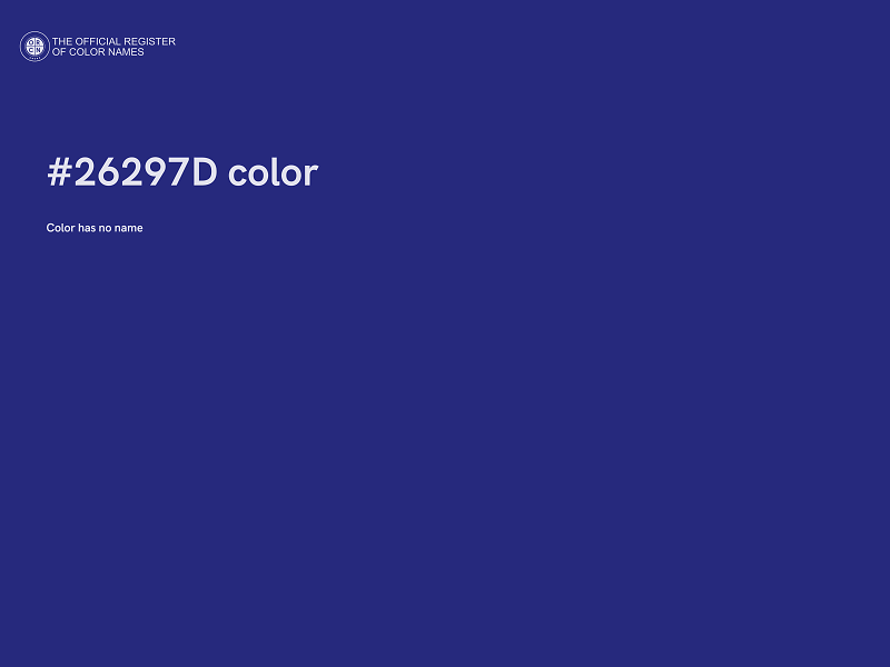 #26297D color image