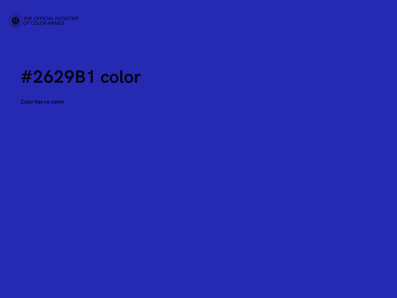 #2629B1 color image