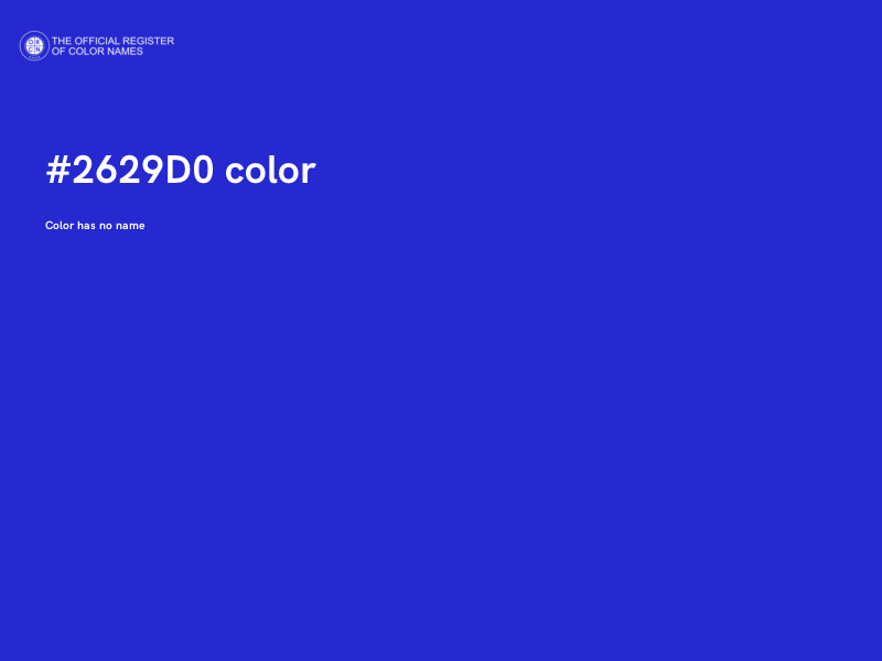 #2629D0 color image