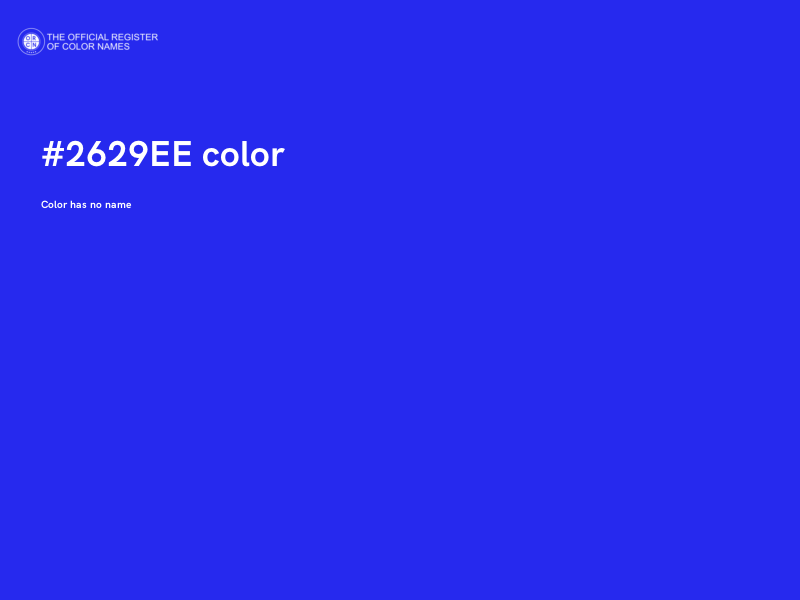 #2629EE color image