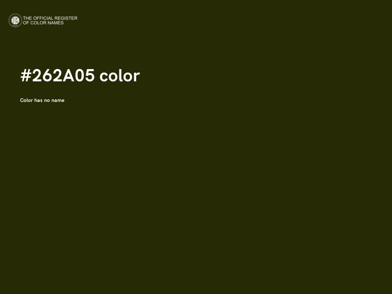 #262A05 color image