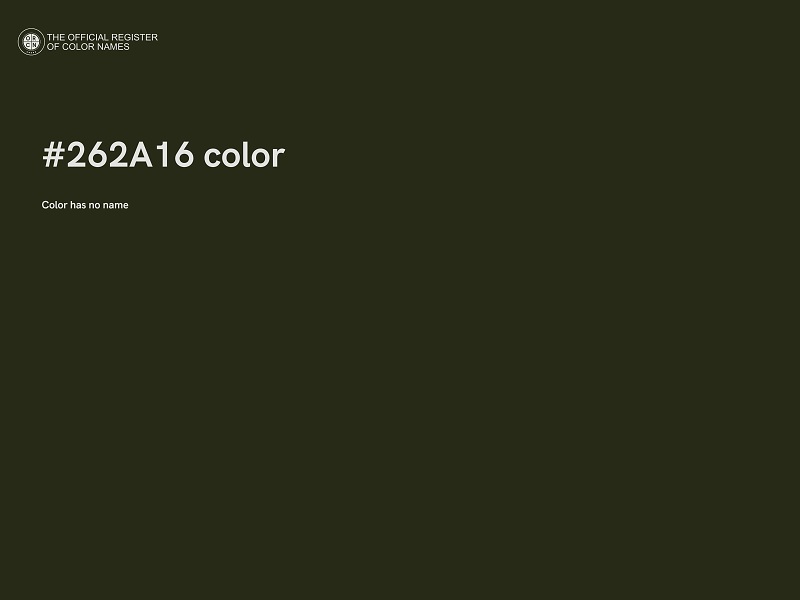 #262A16 color image