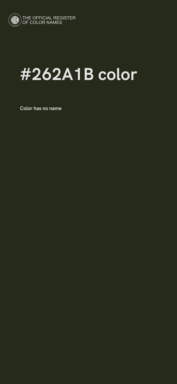 #262A1B color image