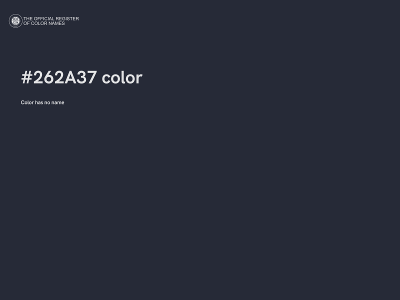 #262A37 color image