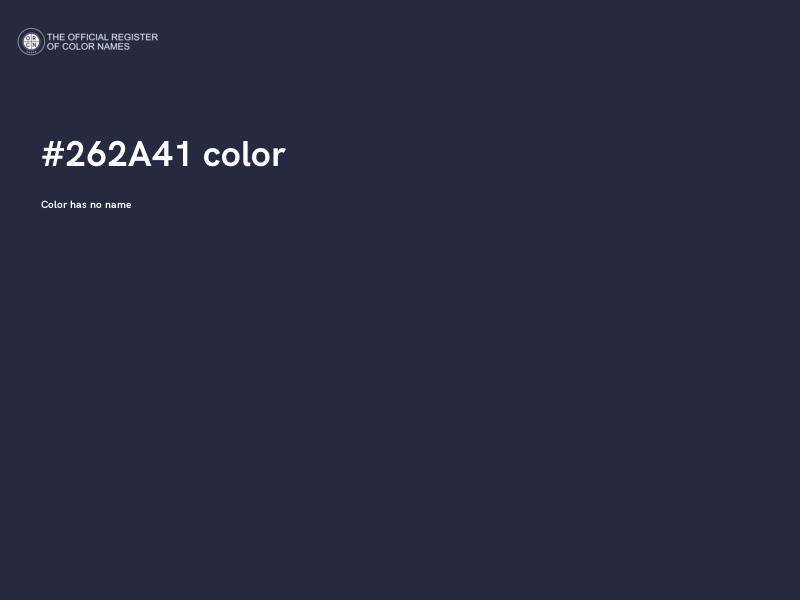 #262A41 color image