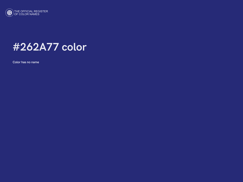 #262A77 color image