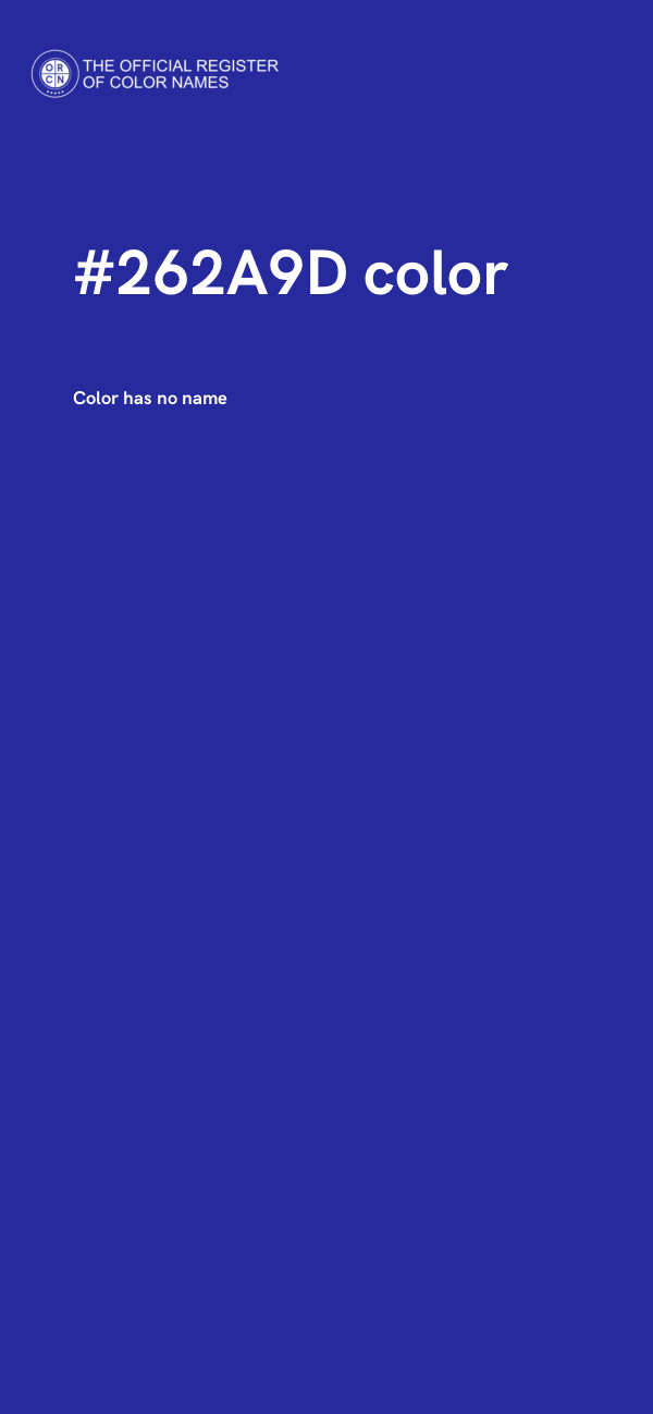 #262A9D color image
