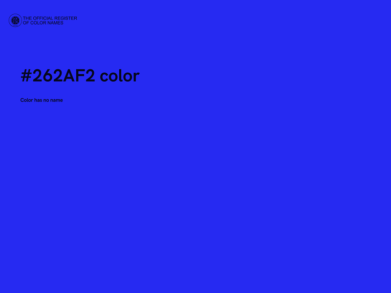 #262AF2 color image