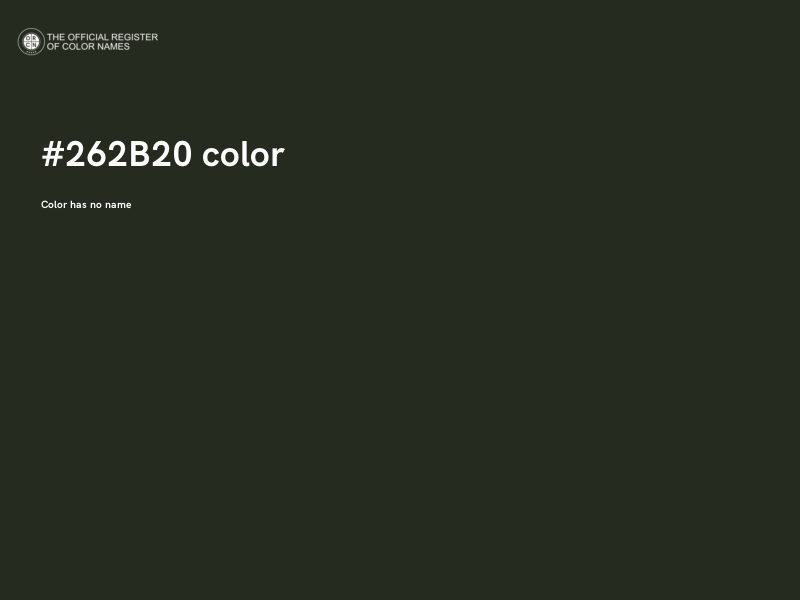 #262B20 color image