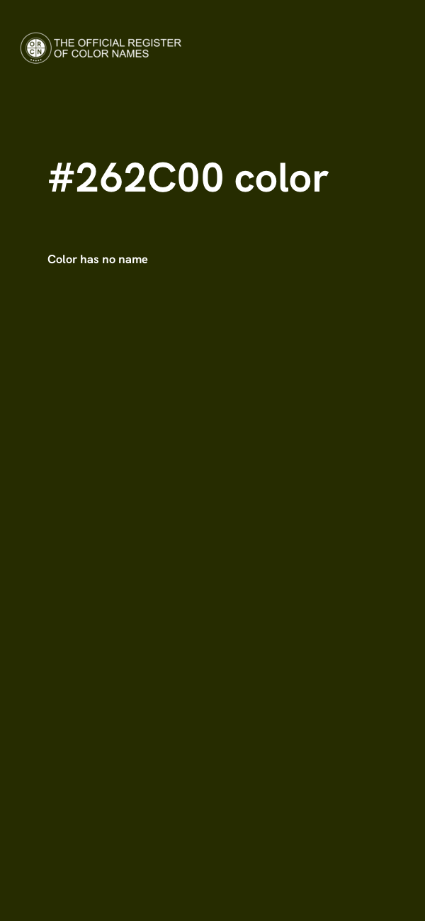 #262C00 color image