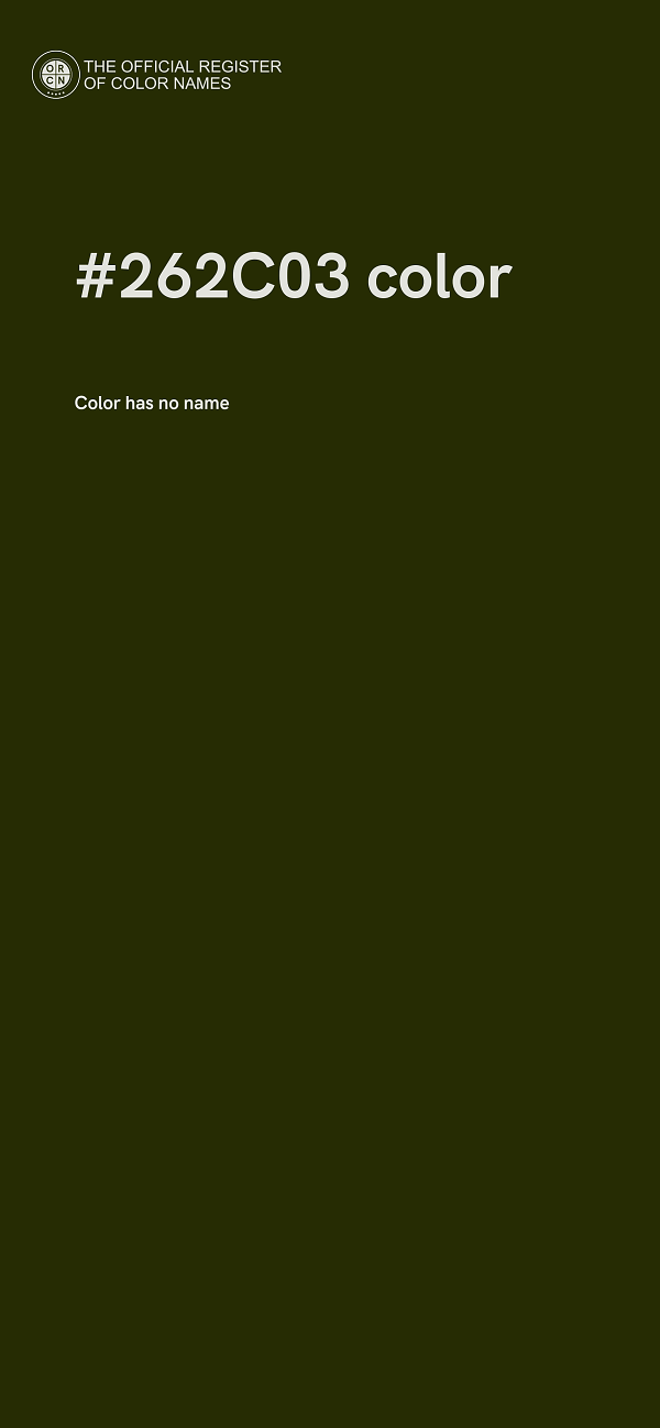 #262C03 color image