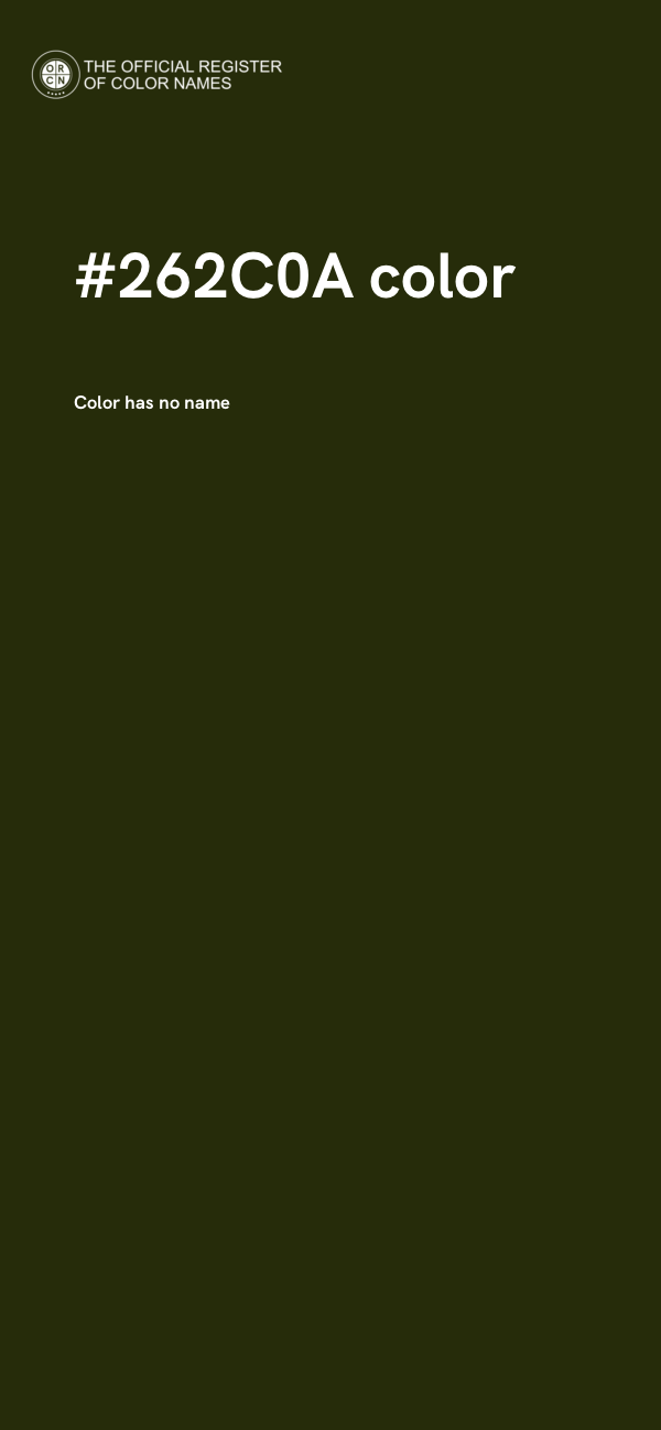 #262C0A color image