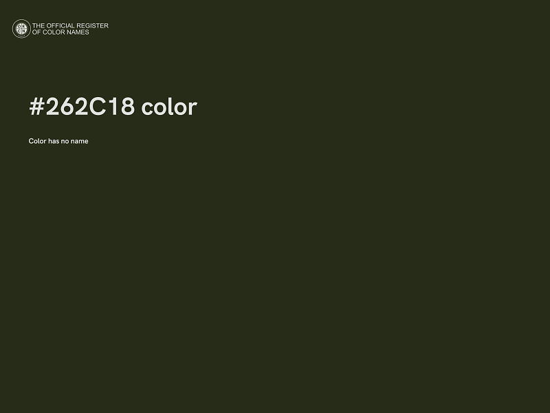#262C18 color image
