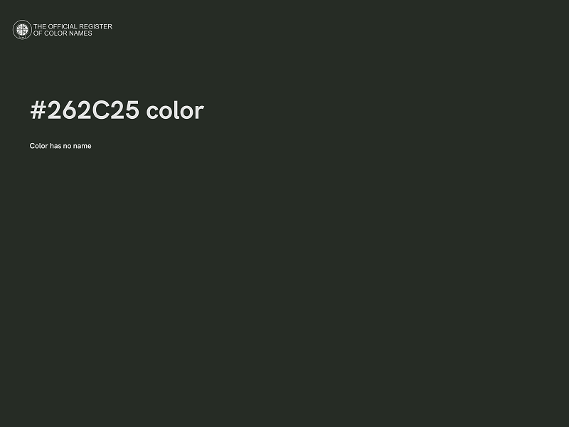 #262C25 color image