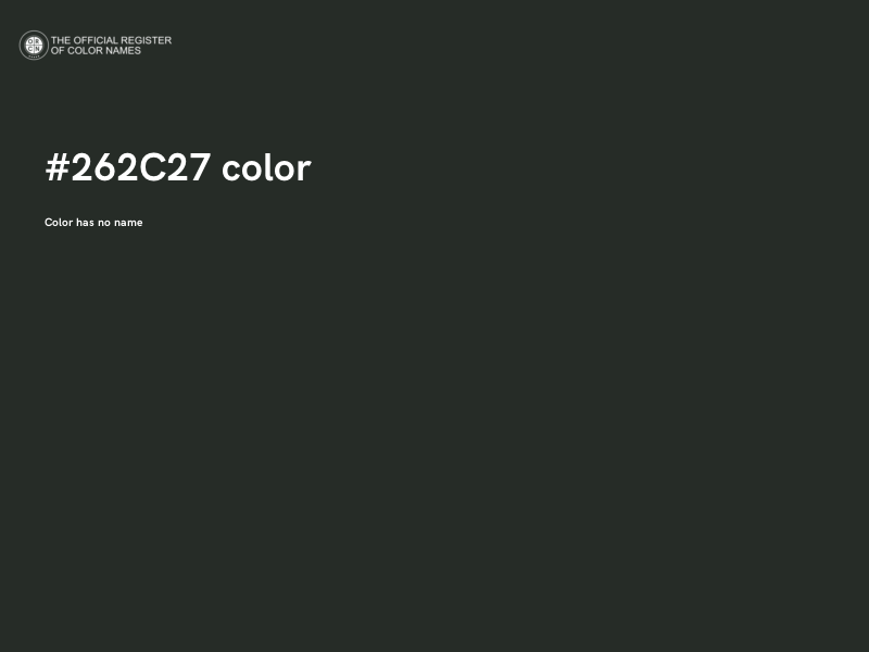 #262C27 color image