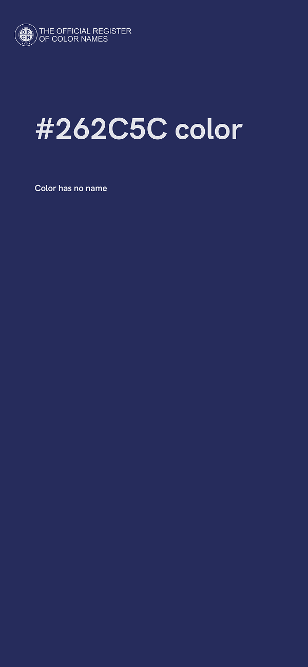 #262C5C color image