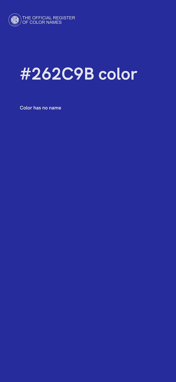 #262C9B color image