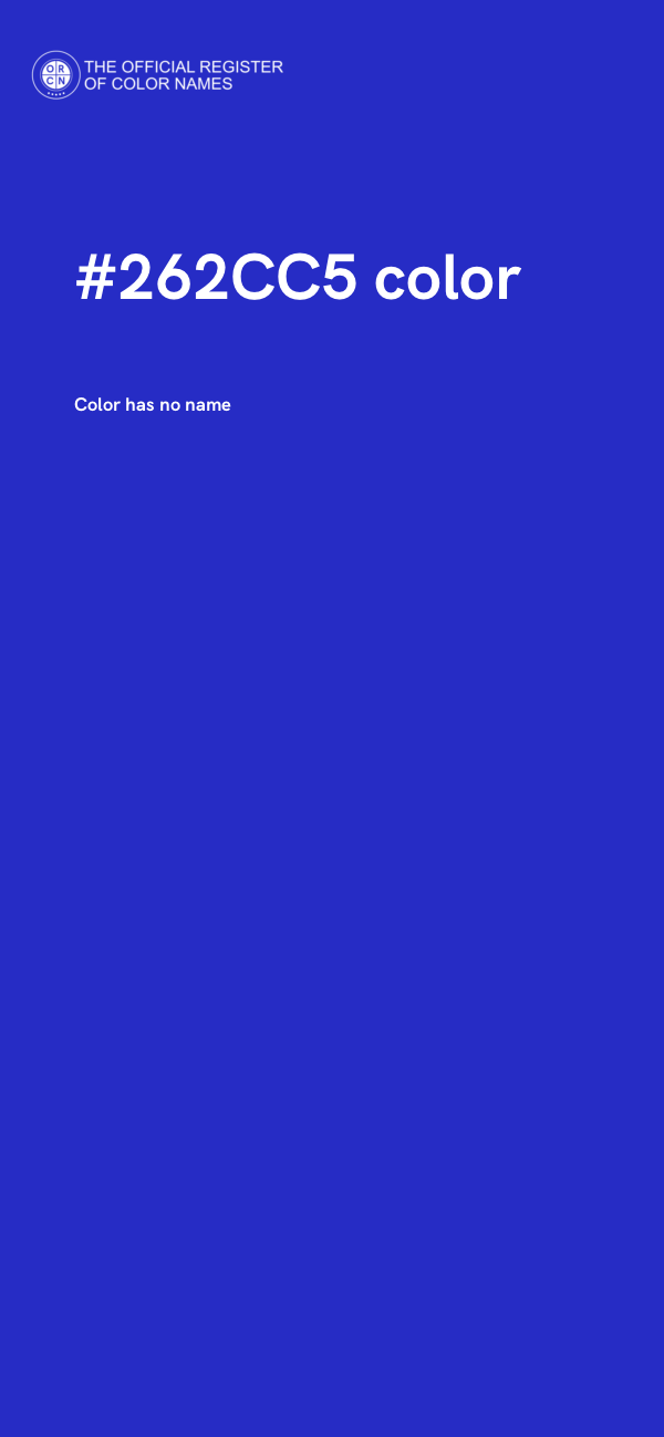 #262CC5 color image