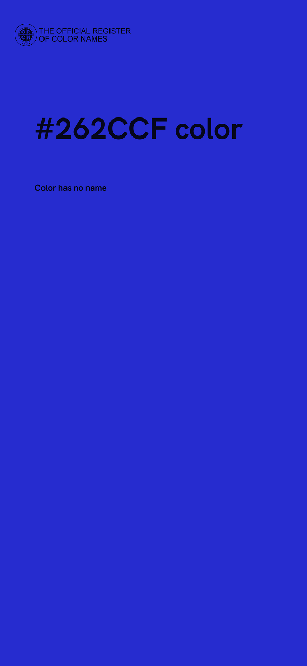 #262CCF color image