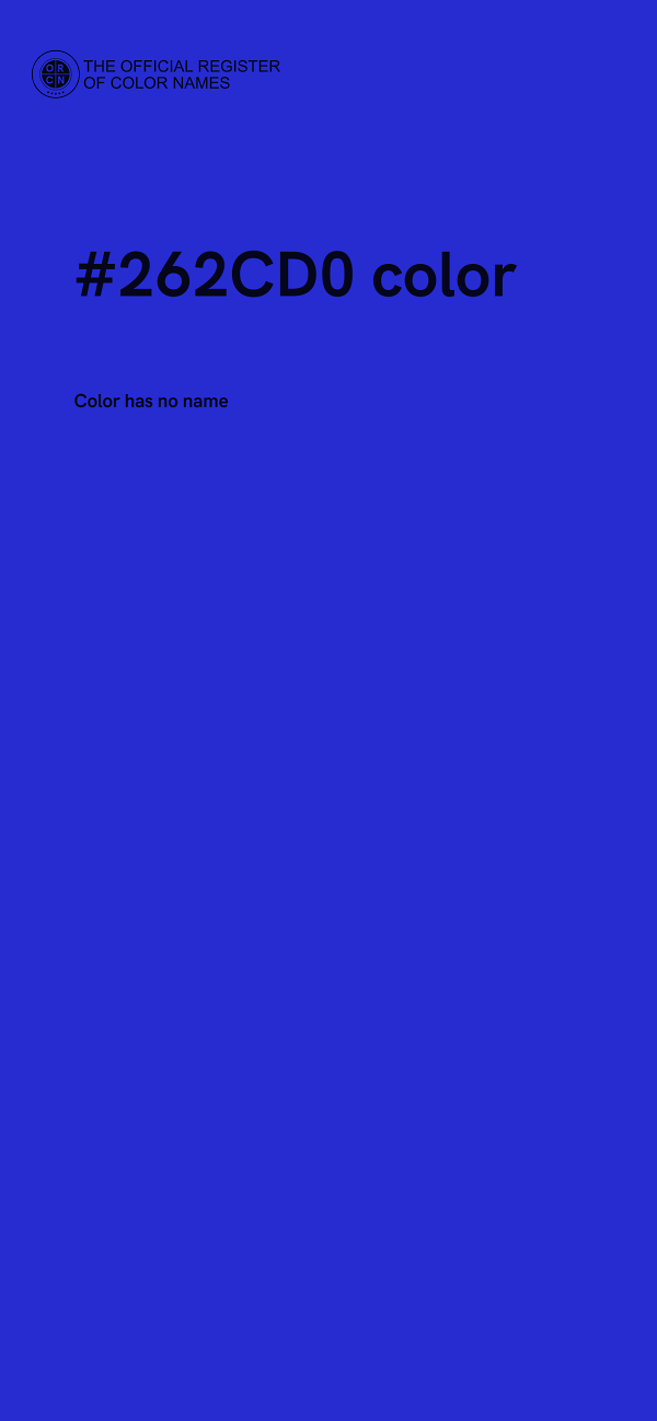 #262CD0 color image