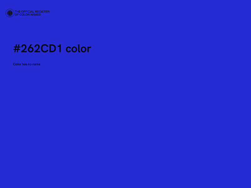 #262CD1 color image