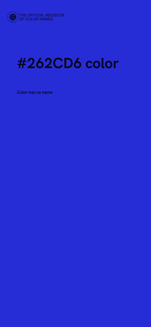 #262CD6 color image