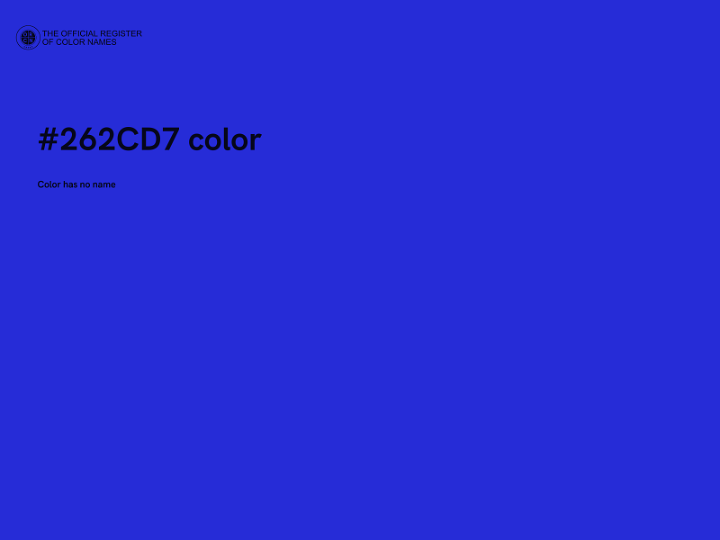 #262CD7 color image