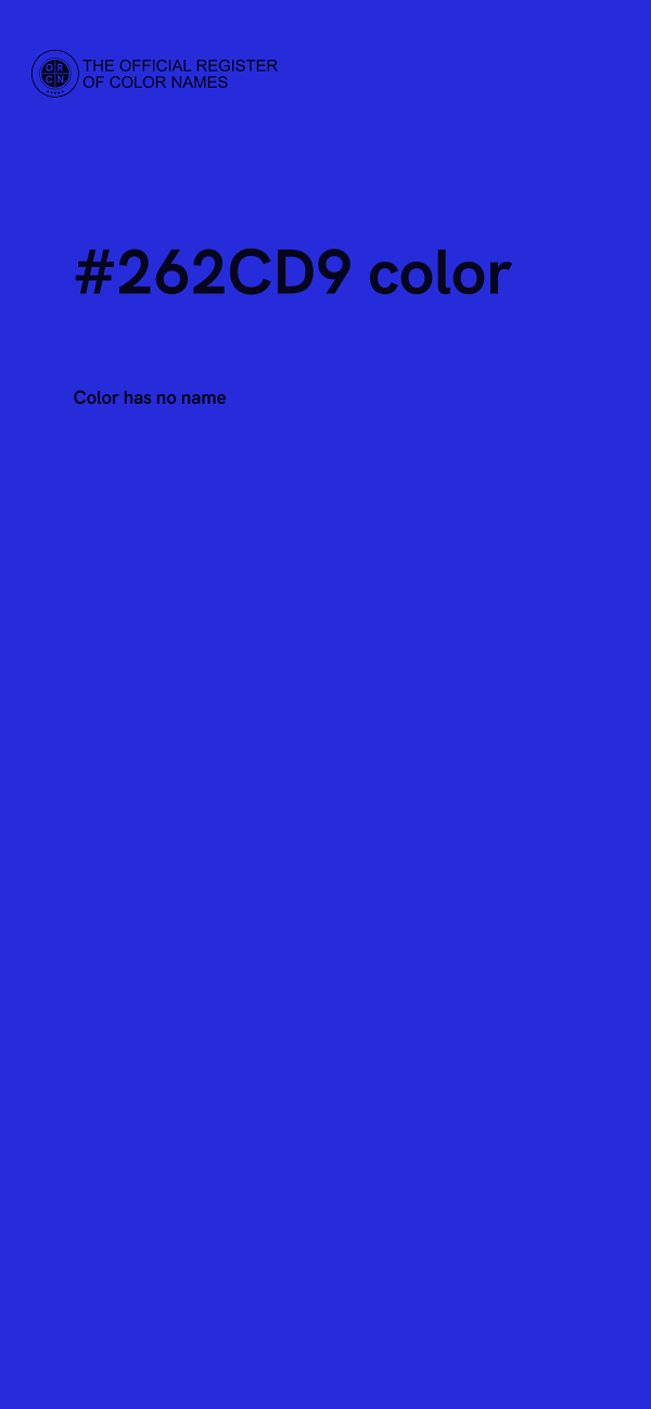 #262CD9 color image