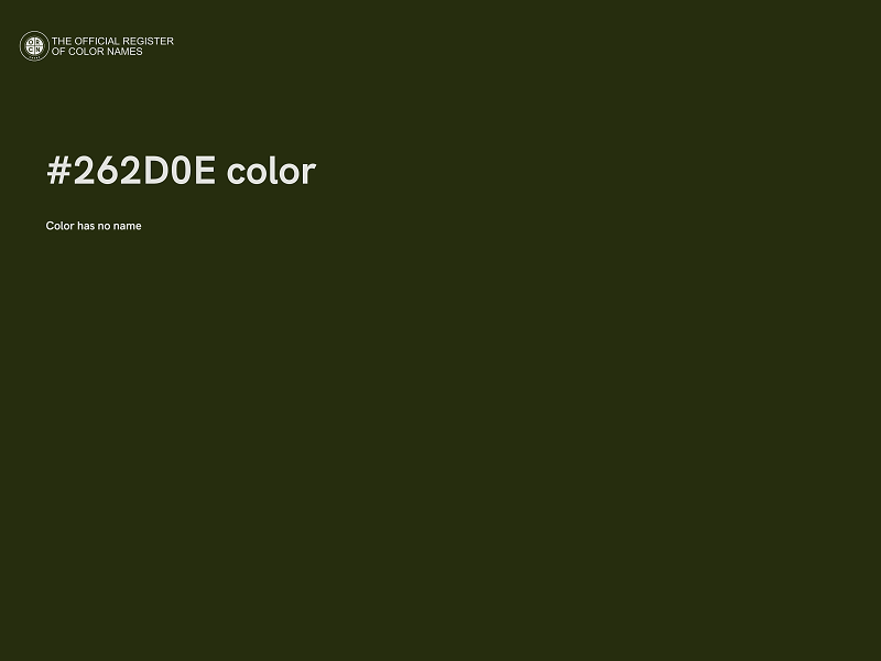 #262D0E color image