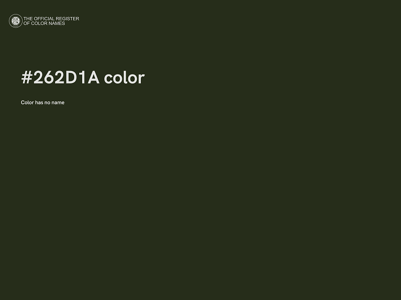 #262D1A color image