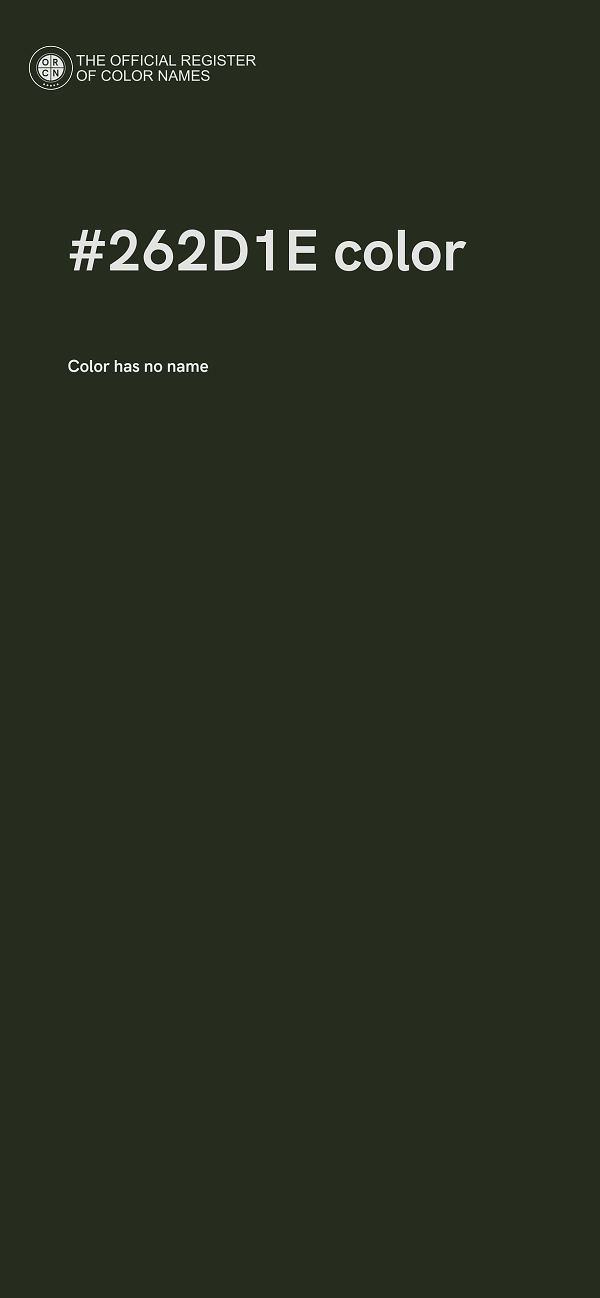 #262D1E color image